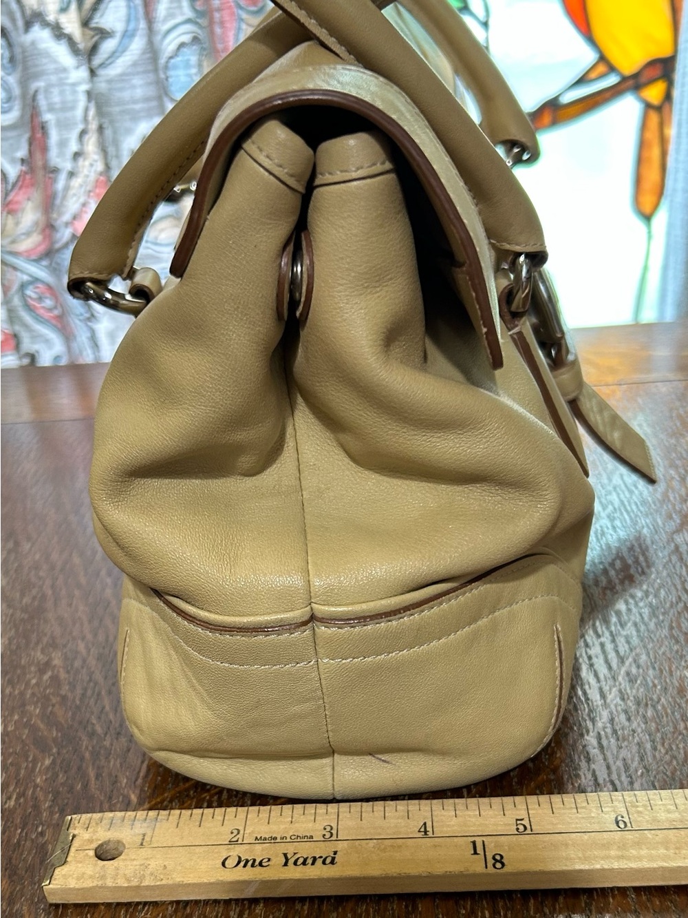 Coach #9251  Vintage Shoulder Satchel Leather Bag & Hang Tag - Picture 5 of 12